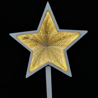 Gwiazda z lustrem weneckim LED