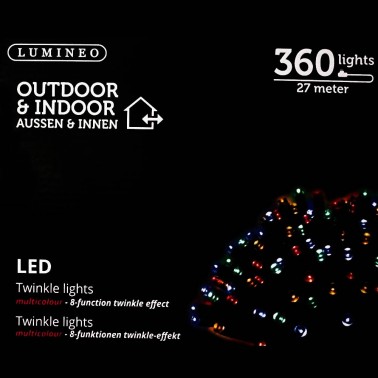 Sznur 360 LED multikolor 27m