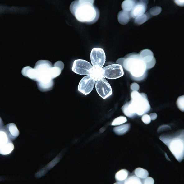 Drzewo kwiaty LED biały zimny